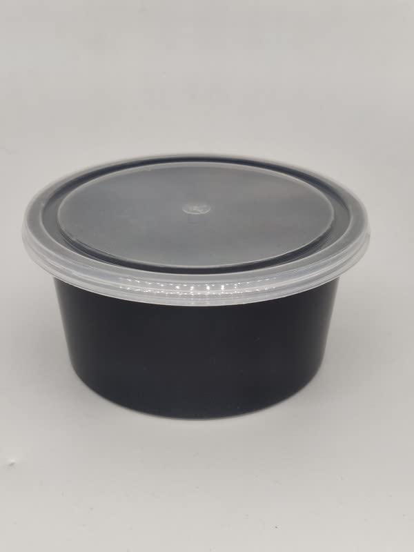 A.T. Superpack Resuable Classic Round Black Container with Transparent Lid,250 ML(50Pcs, Pack of 1) (B0BR12TRL3) Amazon Price History, Amazon Price Tracker