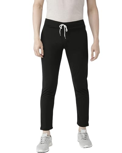 Image of PAUSE Sport Comfortable & Stylish Jogger for Men, Cotton Blend Drawstring, Ankle Length Regular Fit Men's & Boy's Joggers and Track Pant (Black NPS PANT9007-BLK)