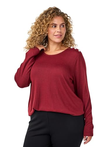 Chemisier pour femme grandes tailles 42-60 tunique manches longues col rond fluide