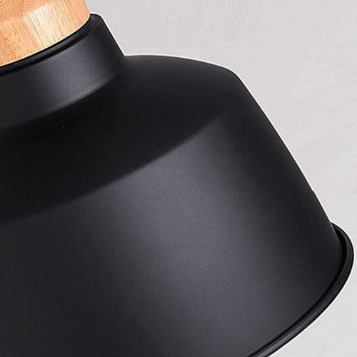 Lampe suspendue de plafond avec abat-jour en métal robuste à vis