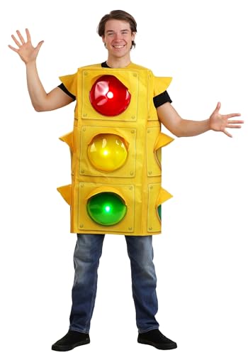 Adult Traffic Light Costume Tunic for Men and Women | Funny Halloween Party Outfit for Costume Events or Parades Standard