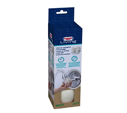 DOMO PAK LIVING Domopak Sfere Lana Asciugatrice, 3 Pezzi