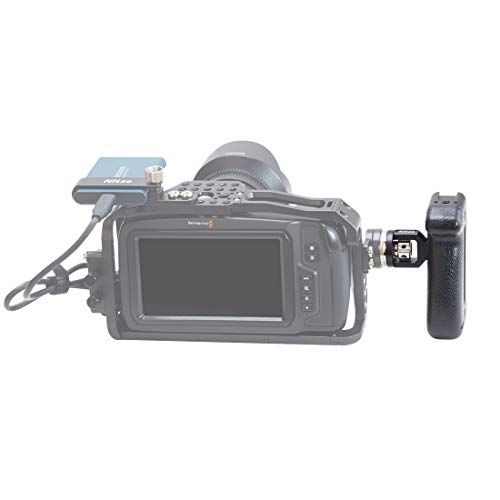 Nitze Adjustable Plastic Side Handle Grip Universal Camera Cage Handle with Cold Shoe Mount for Camera Cage Shoulder Mount Support - PA22-D