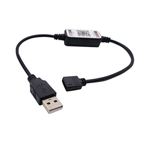 Image of Mini LED Strip Light RGB Controller Wireless Bluetooth Dimmer for Control USB 5V DC 12V 24V Music 5050 Colorful Tape (USB 5V)
