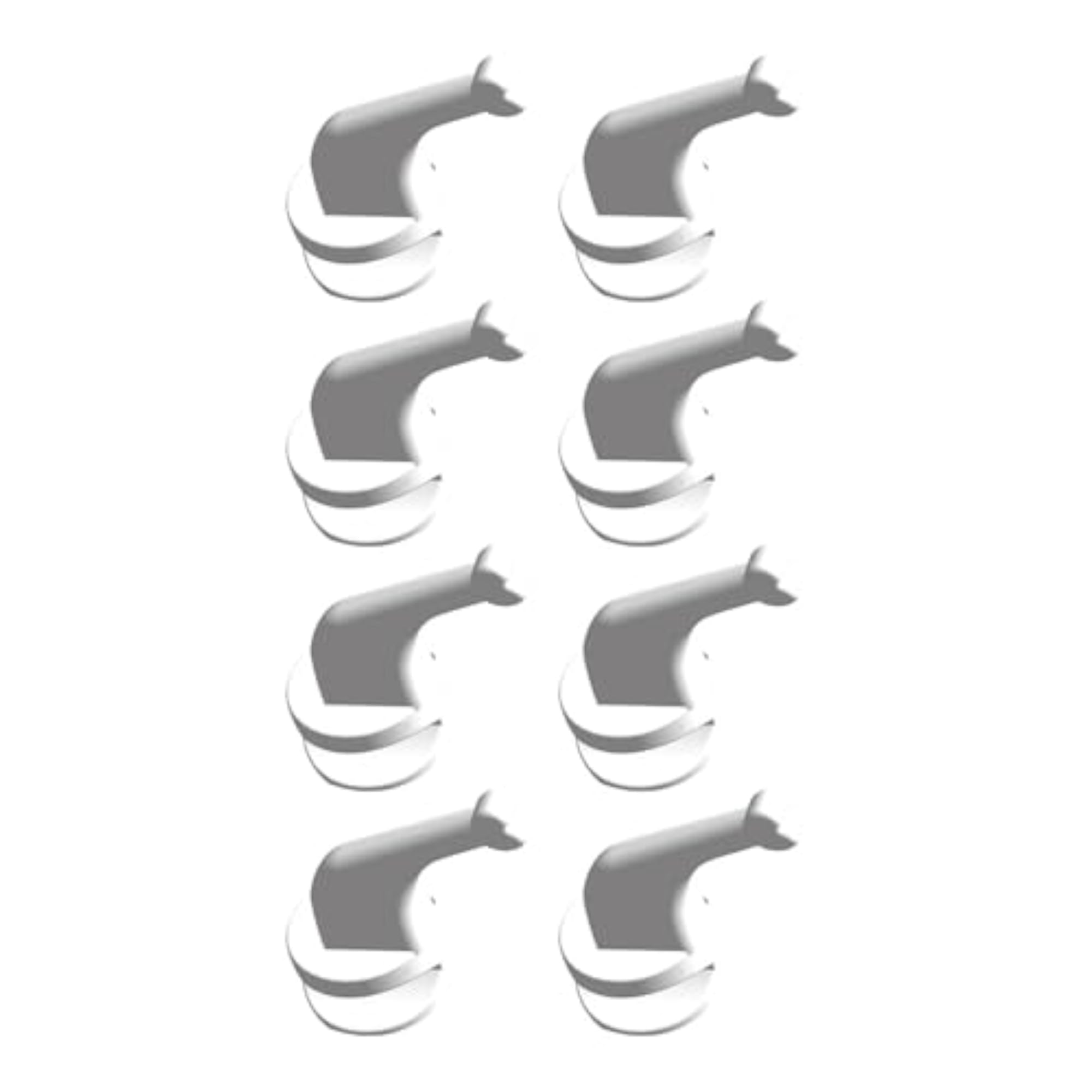 Heated Towel Rack Heating Hook, Removable Bracket, 8pcs