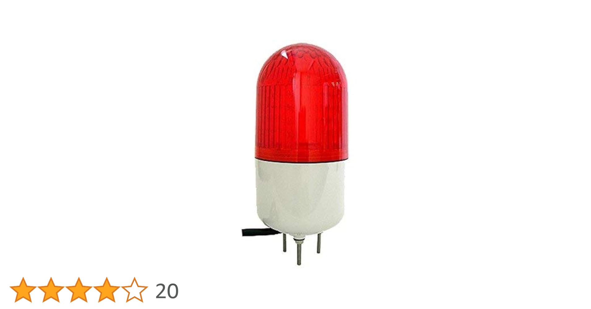 Amazon.co.jp: OHM LED回転灯 大 ORL 3(赤)・07-1577: 産業