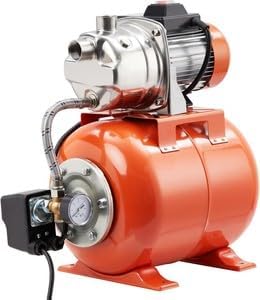 #US Tool Part For 3/4Shallow Well Pump Water Booster Jet Pump Irrigation Pump W/Pressure Tank