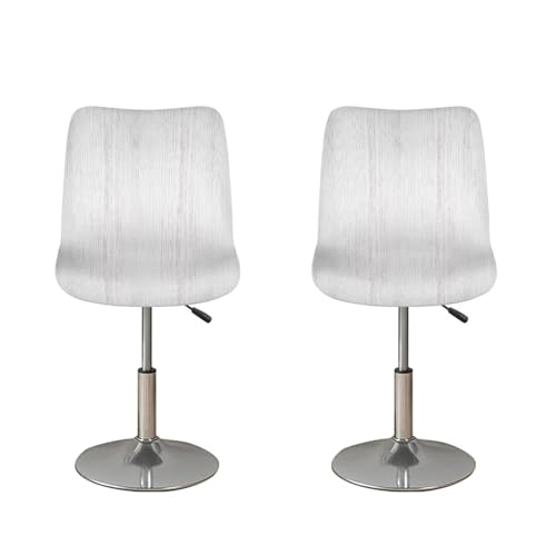 Image of White Pattern Bar Stool Seat Covers for St. Patrick's Day Decor Cushion Slipcover for Counter Set of 2 Stretch Height Mid Low Back Chair Protector Bar Stool Chair Covers