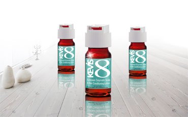 Kevis 8 Hair and Scalp Lotion for Hair Loss Treatment, Tray of 12 Capsules