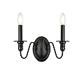 KMaiPem Sconces Wall Lighting, 2 Lights Farmhouse Black Candle Sconce, Industrial Modern Wall Light Fixtures, Mid Century Bathroom Light Fixtures for Bedroom Living Room Kitchen Hallway Stairs Office