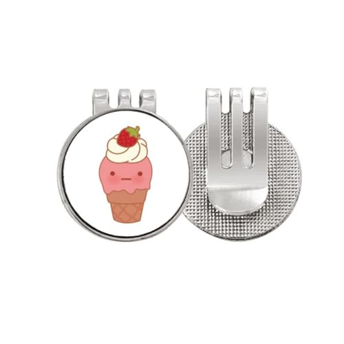 Marqueur de balle de golf émail magnétique motif fraise accessoire de sport