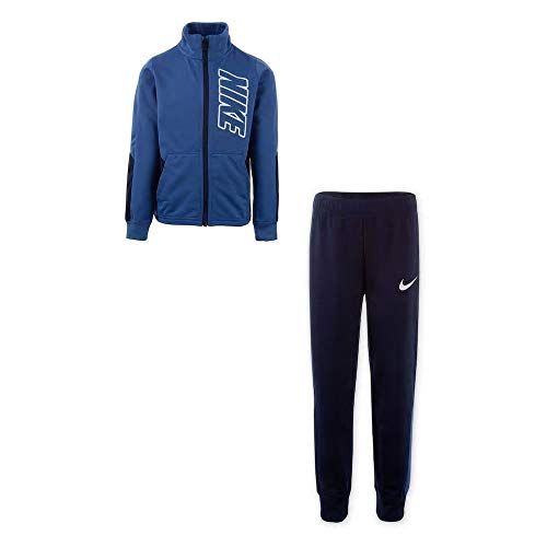 Image of Nike Boy`sTherma Dri-Fit 2 Piece Tracksuit (Midnight Navy(86E201-U90) /Black, 12 Months)