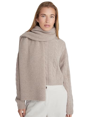 Style & Republic Oversized Damen Kaschmirschal aus 90% Merinowolle und 10% Kaschmir | edler Schal aus feinster MerinoMerinowolle und Kaschmir Camel 168 x 45cm