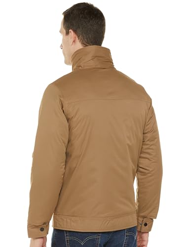 Image of Qube By Fort Collins Men's Winter Jacket - Padded Casual Jacket for Men | Full Zip High Neck Jacket with Stand Collar, Chest Zip Pocket & Side Pockets for Office, Winter Wear, Travel & Daily Use