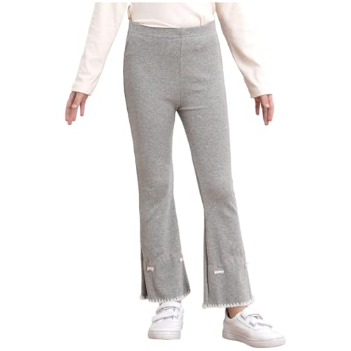 YiZYiF Toddler Girls Ruffle Leggings Flare Leg Pants Bell Bottoms Bootcut Spring Fall Clothes2