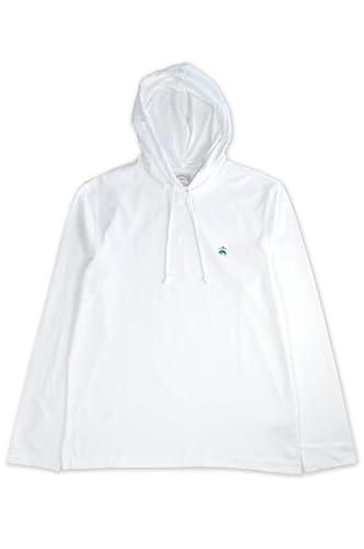 Brooks Brothers Mens Original Fit All Cotton L/S Hooded Shirt,2
