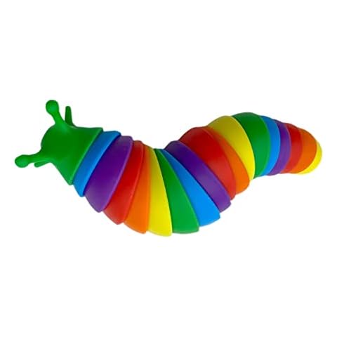 ZHIHUI Fidget Slug Toy,3D Articulated Sticky Stretch Slug Fidget Toy,Relief Anti-Anxiety Slug Toy,Christmas/Birthday Gift for Kids and Adults Cover