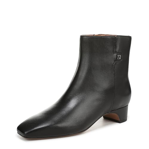 Franco Sarto Womens Luella Ankle Boot Black Leather 8 M