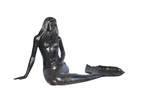 Escultura Grande Sirena Acabado Bronce Aluminio 64" miniatura 4