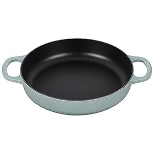 Le Creuset Signature Cast Iron Everyday Pan, 11″, Sea Salt