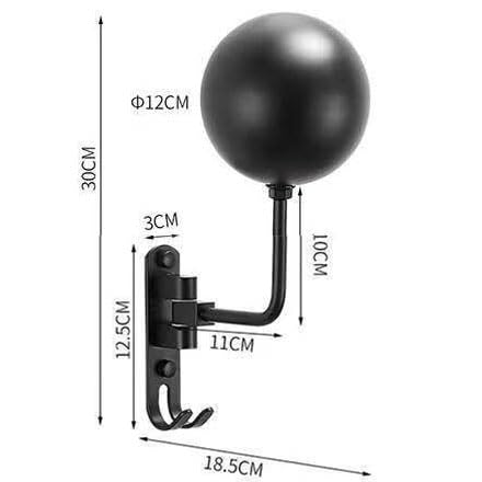 Soporte Casco Moto 1 Soporte for Casco de Motocicleta, Gancho de Pared for Abrigos, Sombreros y Llaves. Colgador Casco Moto