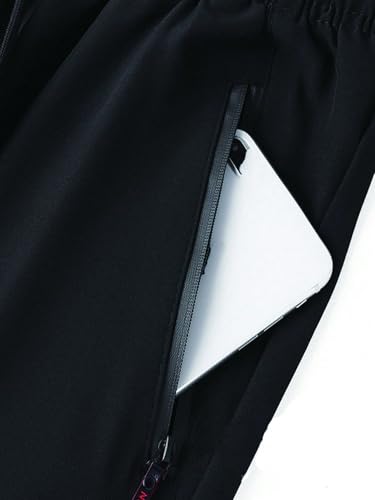 Men's Pants Men Drawstring Waist Zipper Pants Casual2