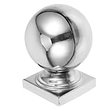 UPKOCH Hochleistungs-zaunbeschläge Aus Edelstahl Robuste Gartenzaunpfostenkappen Hohlkugel-Design Terrassenpfostenaufsätze Für Außenzaun Edelstahl-zaunzubehör