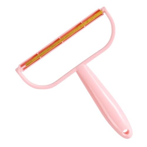 Imagen de VALICLUD Quitapelusas Manual Reutilizable Doble Cara con Mango Antideslizante para Ropa Alfombras Pelo de Mascotas y Sofás Afeitadora de Pelusa Portátil Rosa