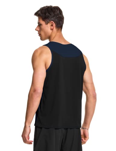 DEMOZU Men's Workout Swim Tank Top Sleeveless Gym Running Athletic Shirts Big and Tall2