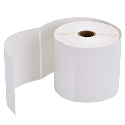 Image of SECUREMENT Direct Thermal Barcode Labels Sticker Roll (4 inch x 6 inch - 250 Labels per Roll) (4 Rolls)