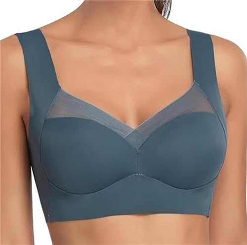 Hatme Soutien-gorge correcteur de posture Wmbra Original Comfy Correcteur de posture Dos Femme, bleu foncé, XL
