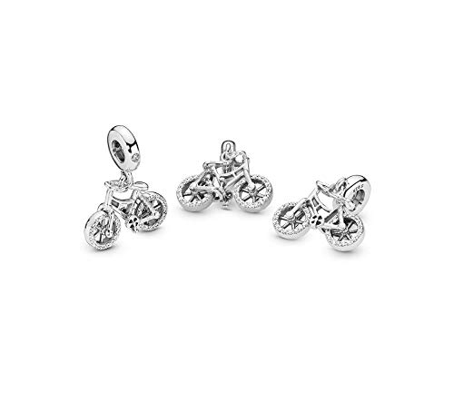 Bike Bicycle Dangle Charm fits Pandora Moments Bracelets Sports Cycling Sterling Silver2