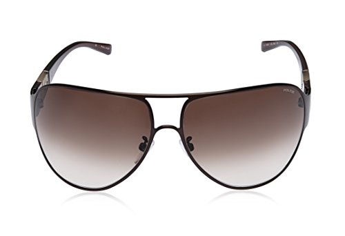 Image of Police Aviator Sunglasses (Brown) (S8553|0K05|Free Size)