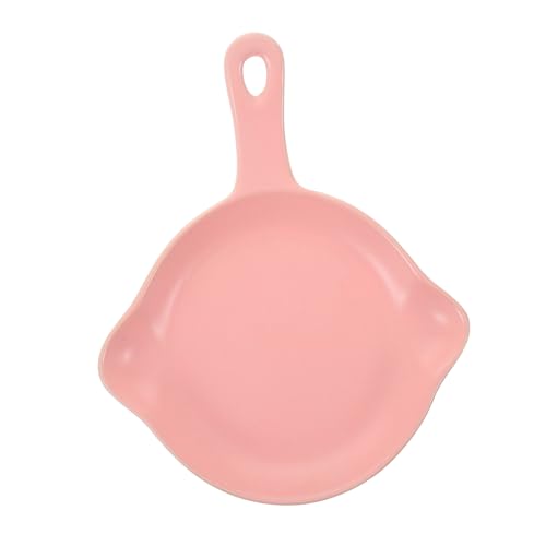 OUNONA Teglia Piatto da Forno Domestico Piatto da Portata di Riso Forno Piatti Adatti Forno Padella Piatto per Conservare L'insalata Tortiera in Ceramica Rosa Porcellana