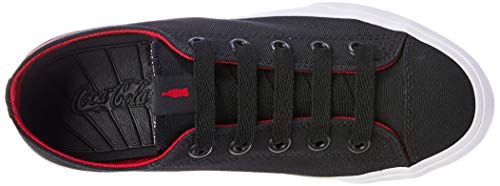 Tênis Blend Canvas, Coca-Cola, Adulto Unissex, Preto/Vermelho, 36