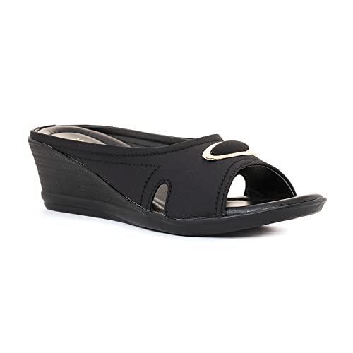 Image of Khadim's 5300555 Lightweight Durable Extra Soft Trendy Premium Stylish Casual Slip-On Heels For Women