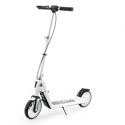 Y-RAIN Roller Scooter für Kinder ab 5 Jahren und Erwachsene bis 100KG mit Stoßdämpfungssystem und breiteren Reifen 200MM große Räder und ABEC 7 Kugellager