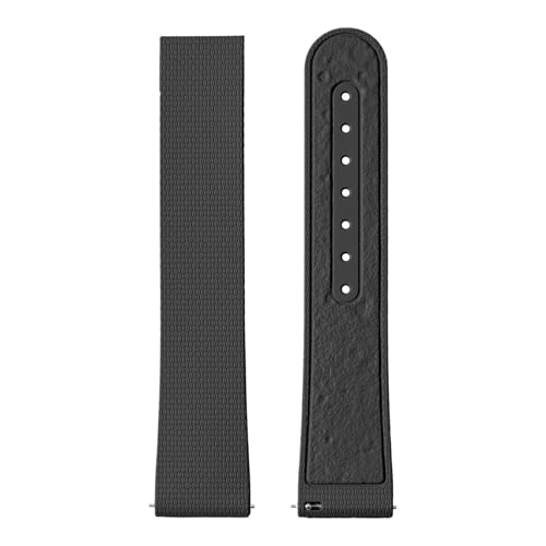 Omega X Swatch MoonSwatch 20mm FKM �N�C�b�N�����[�X �����Y ���f�B�[�X ���j�o�[�T�������p���v�o���h�A�N�Z�T���[�ɑΉ�(Black-No buckle)