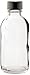 Premium Vials B27-128 Boston Round Glass Bottle with Cap, 4 fl. oz. Capacity, Clear (Pack of 128)