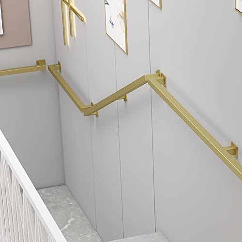 Rampe d'escalier dorée sécurisée 4,2m contre les risques de chute - 6