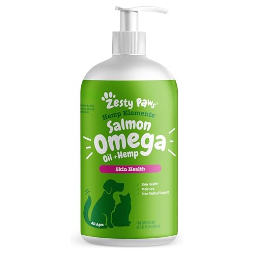 Zesty Paws Salmon Omega Oil + Hemp for Dogs & Cats