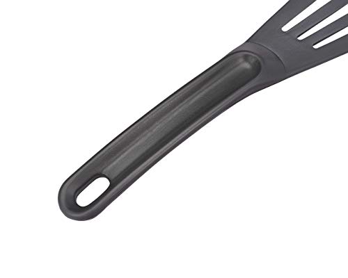 Matfer Bourgeat Exoglass® High Temperature Pelton Slotted Spatula, Professional Fish Turner, Safe for Nonstick Pans, Grey