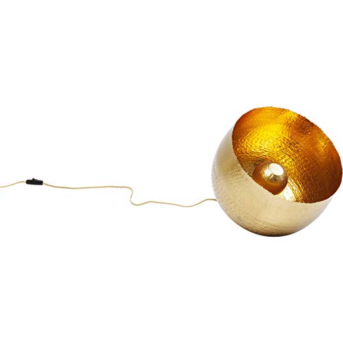 Lámpara de pie Apollon dorada redonda de acero para iluminación interior moderna 3