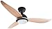 Produktbild Energiespar Deckenventilator Bayu mit dimmbarer LED Beleuchtung und Fernbedienung, 122cm, sehr leise, Schwarz