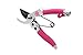 Produktbild Gartenpaul | Pink Edition | Bypass Gartenschere Lady mit Gürteltasche | Damengartenschere | Klinge mit Antihaftbeschichtung und Drahtschneider | kostenloser Gartenpaul Klingenschleif Service