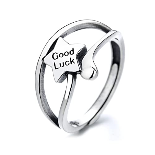 Bague étoile en argent 925 ajustable pour un confort quotidien parfait