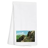 Lantern Press Great Smoky MTS. National Park, TN, West Side View of Charlies Bunion (100% Cotton Tea Towel, Decorative Hand Towel, for Kitchen and Home)