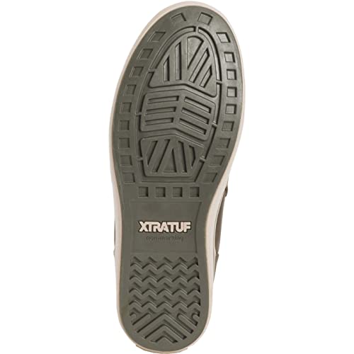Image of XTRATUF Women's Leather Ankle Deck Boot, Color: Olive, Size: 6.5 (XWAL-303-GRN-065)