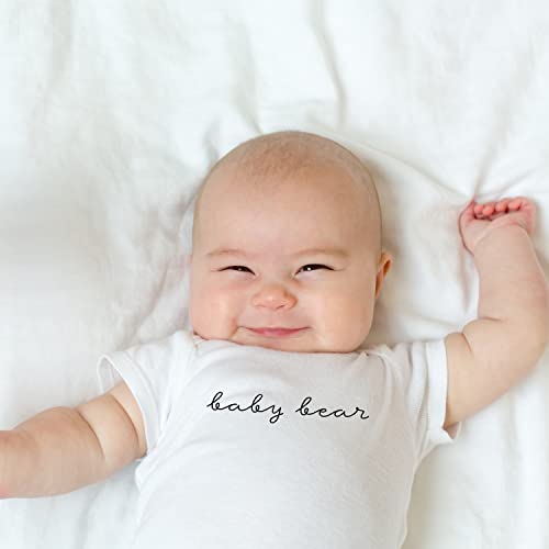 Printique Organic GOTS Certified Baby Onesie Unisex Bodysuit 0-18 months - Cute Animal Quotes4