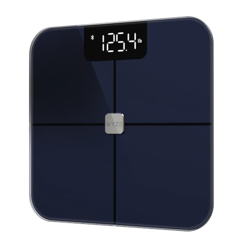 Wyze Smart Scale & Body Analyzer, Bluetooth, 400 lbs, Navy Blue